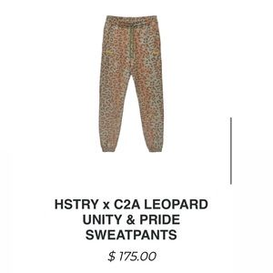 HSTRY NAS HSTRY x C2A LEOPARD UNITY & PRIDE SWEATPANTS - Limited edition!